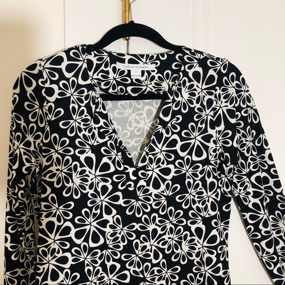 Diane Von Furstenberg Reina Dress 100% Silk Jersey Iconic Summer Dress - Picture 7 of 12